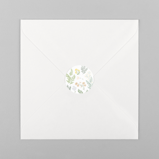 Stickers pour enveloppes mariage Champêtre Blanc - Vue 2