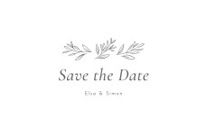 Save the Date Romantique anthracite