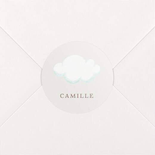Stickers pour enveloppes naissance Layette blanc - Vue 1