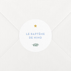 Stickers pour enveloppes baptême Sweet liberty beige