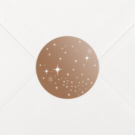 Stickers pour enveloppes naissance Constellation Terracotta