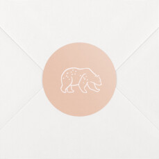 Stickers pour enveloppes naissance Promenade rose