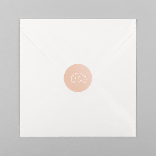 Stickers pour enveloppes naissance Promenade rose - Vue 2