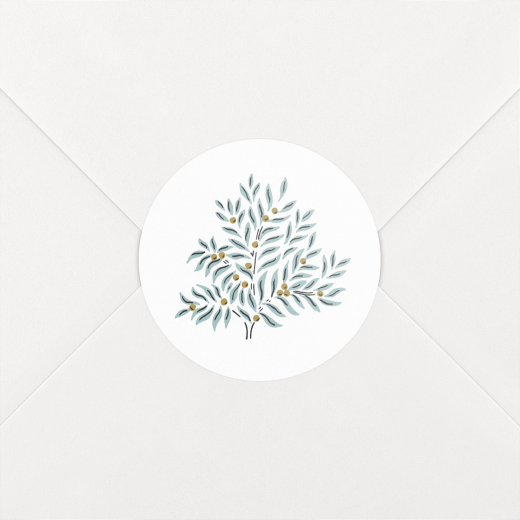 Stickers pour enveloppes naissance Forêt enchantée - Vue 1