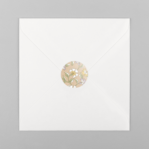 Stickers pour enveloppes naissance Floraison lilas - Vue 2