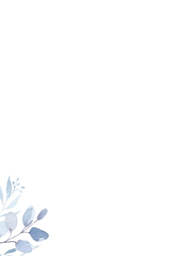Couverture livret de messe mariage Bouquet champêtre bleu - Page 2