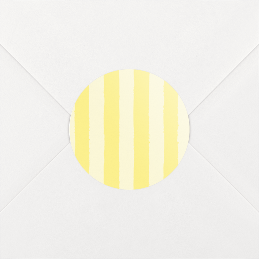 Stickers pour enveloppes naissance Tribu - Tajinebanane jaune - Vue 1