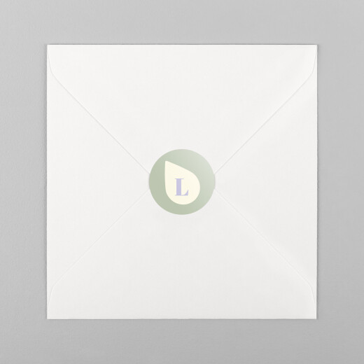 Stickers pour enveloppes naissance Milk - Tajinebanane vert - Vue 2