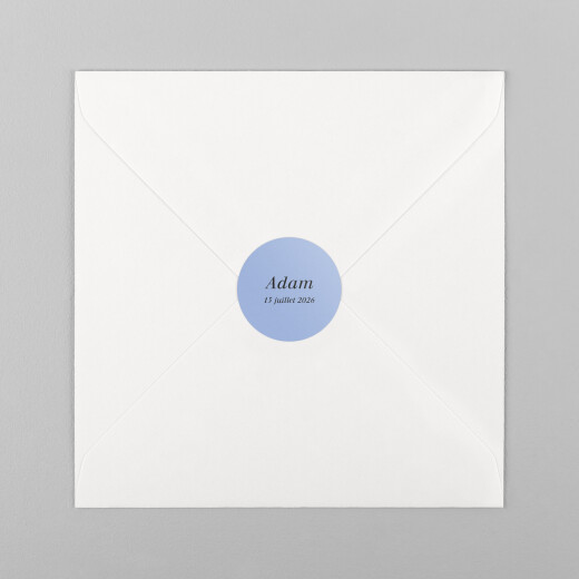 Stickers pour enveloppes naissance Raining milk - Tajinebanane bleu - Vue 2
