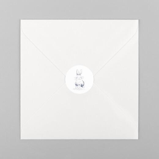 Stickers pour enveloppes naissance L'orée du bois bleu - Vue 2