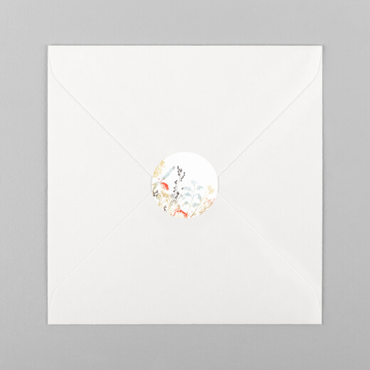 Stickers pour enveloppes baptême Solstice d'été blanc - Vue 2